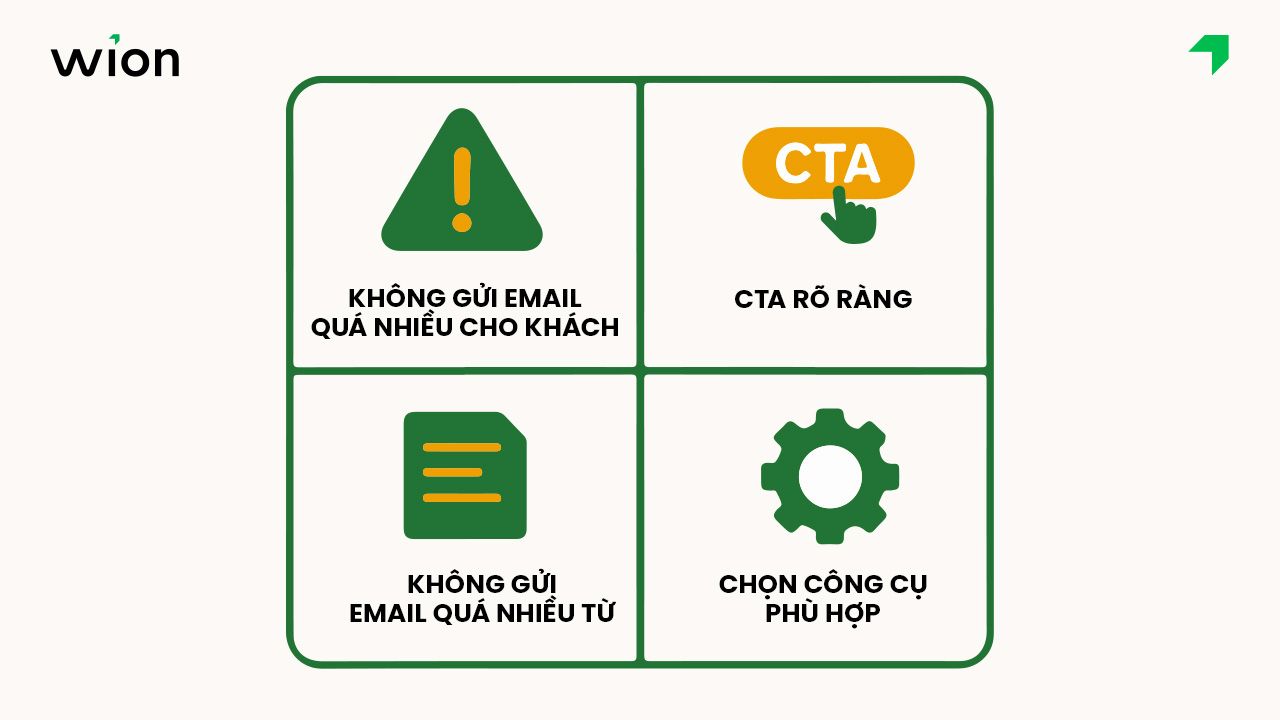 Một số lưu ý khi thực hiện chiến dịch Email Marketing