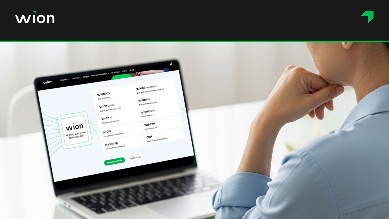 Phần mềm WiOn E-commerce quản lý bán hàng trên sàn TMĐT