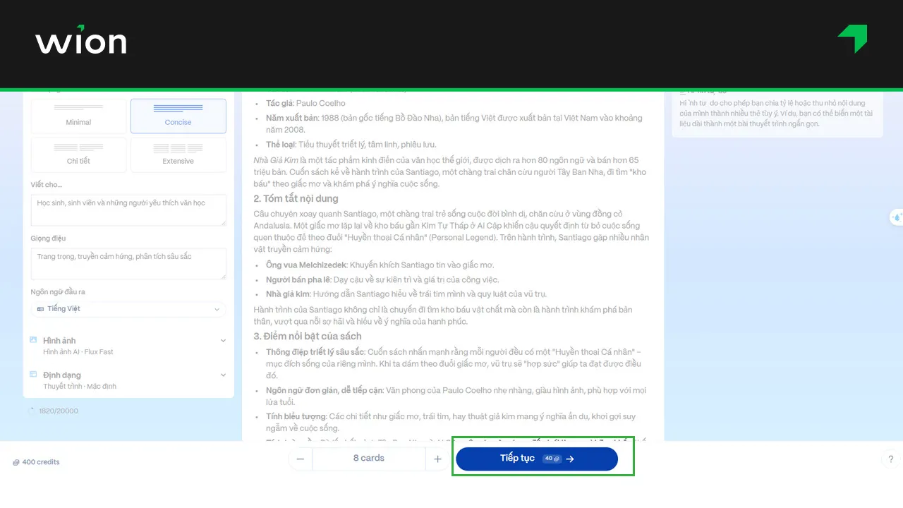 Bước 5b - Tạo Powerpoint bằng Gamma