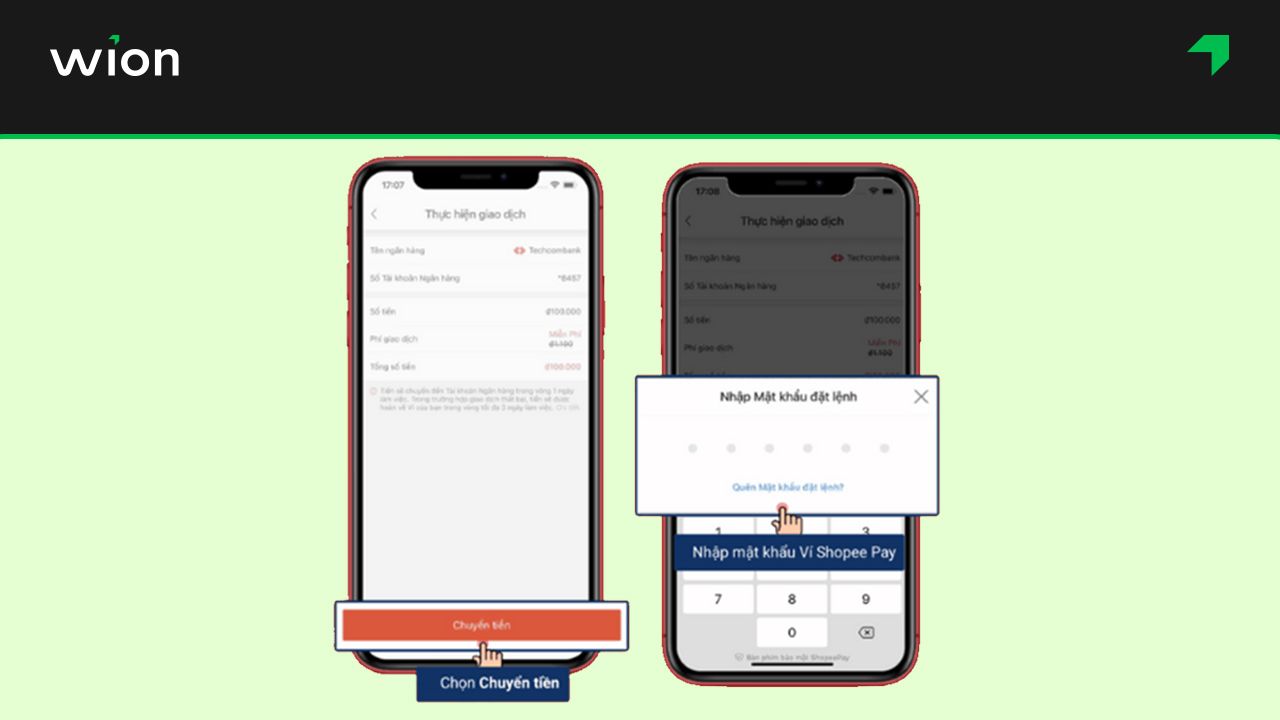 Cách rút tiền trong ví ShopeePay