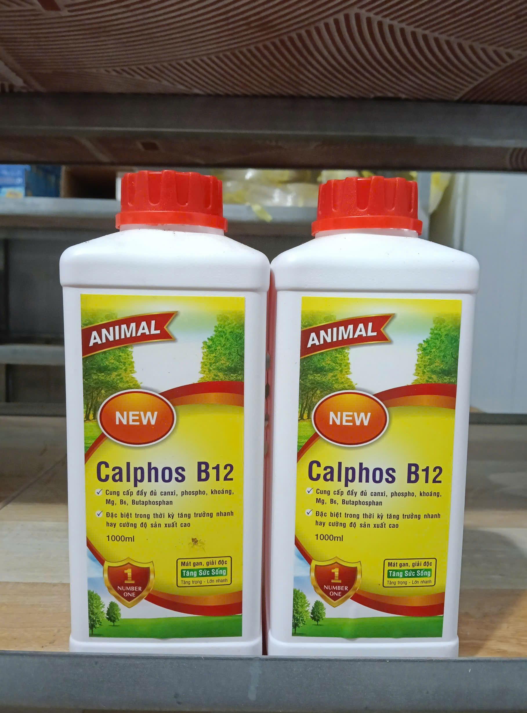 Calphos B12 Animal 1000ml bổ sung canxi phospho cho thủy sản