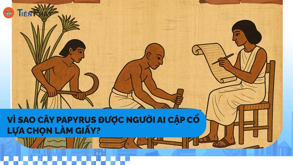 Vì sao cây Papyrus được người Ai Cập cổ lựa chọn làm giấy?