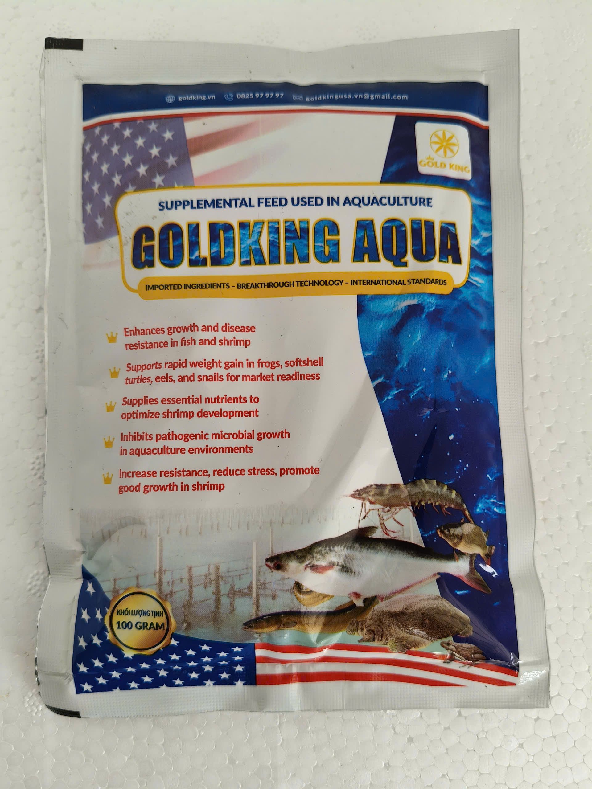 Bao bì GoldKing Aqua 100g nhập khẩu công nghệ quốc tế