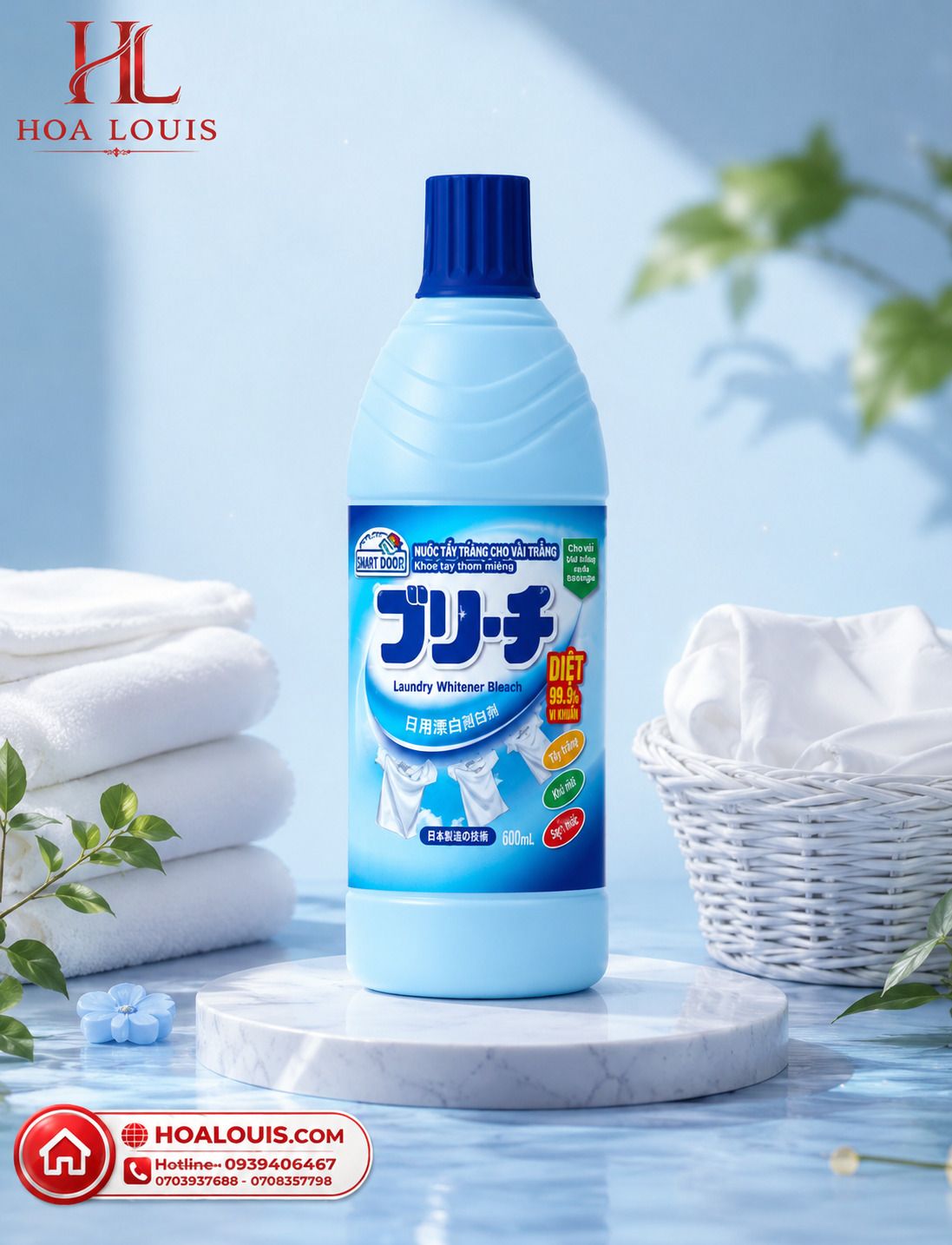 tẩy trắng quấn áo