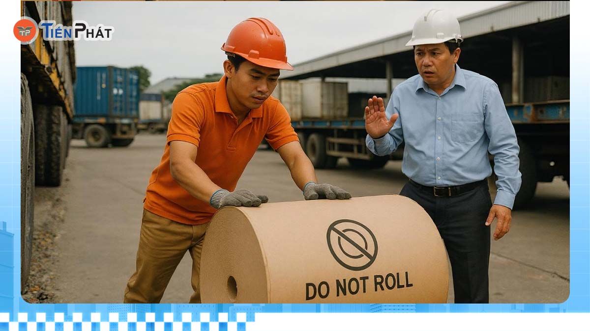 Ký hiệu không được lăn