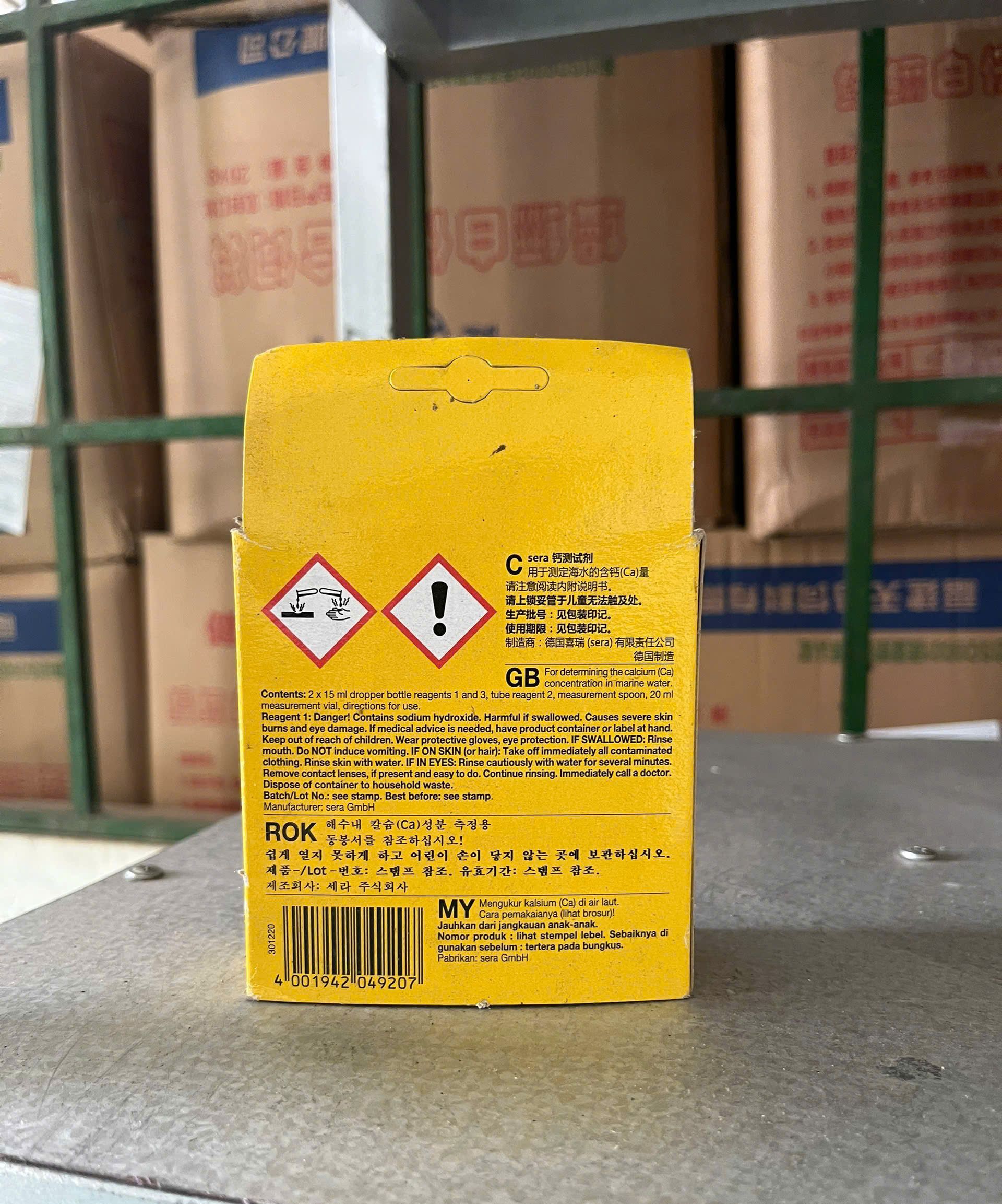 Sera Calcium Test kit đo canxi chính xác cho hồ cá, nuôi trồng thủy sản