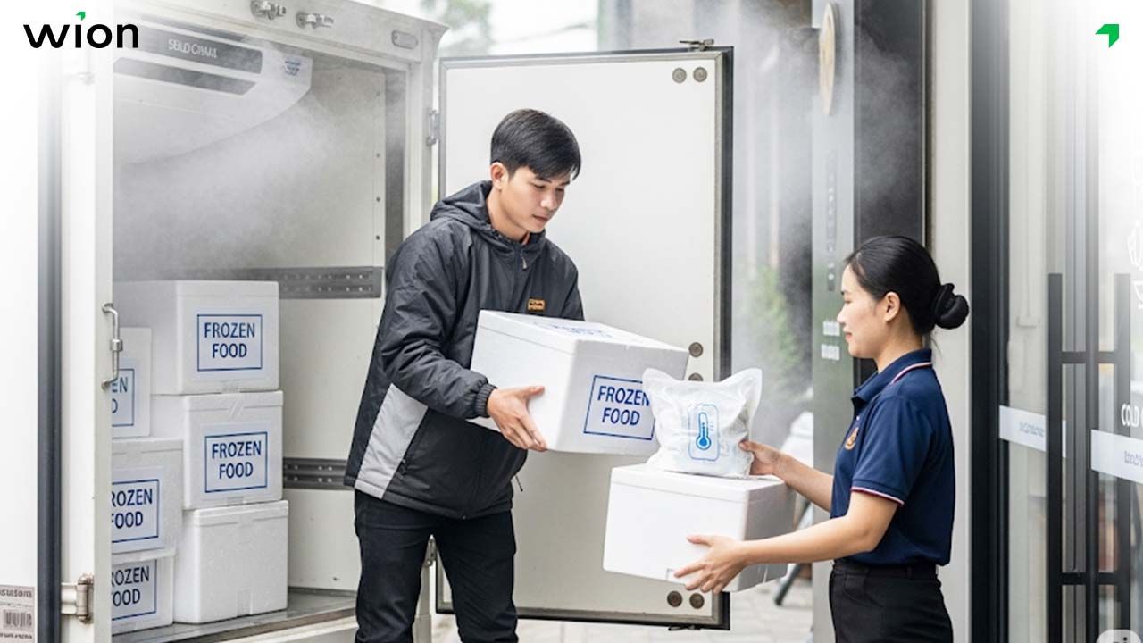 Vận chuyển và giao hàng cho kinh doanh thực phẩm đông lạnh