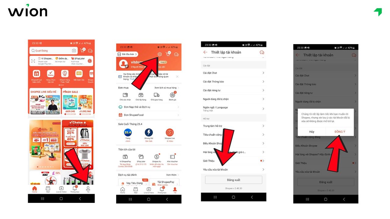 Cách xóa tài khoản ShopeePay