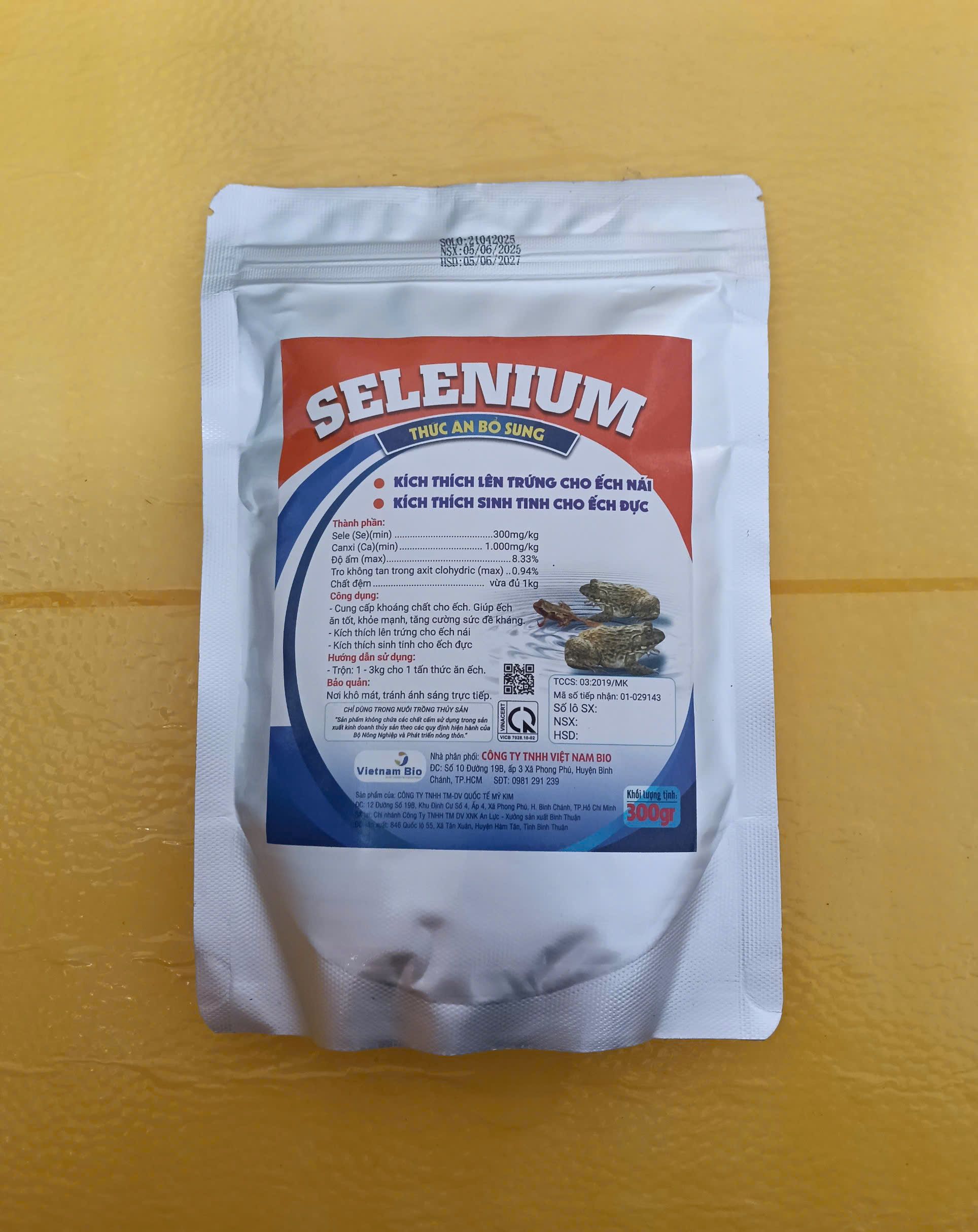 Selenium thức ăn bổ sung cho ếch kích thích sinh sản 300g