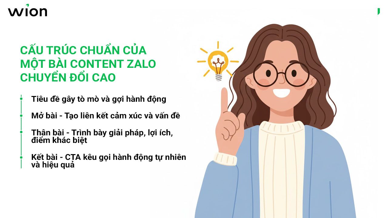 Cấu trúc chuẩn của một bài content Zalo chuyển đổi cao