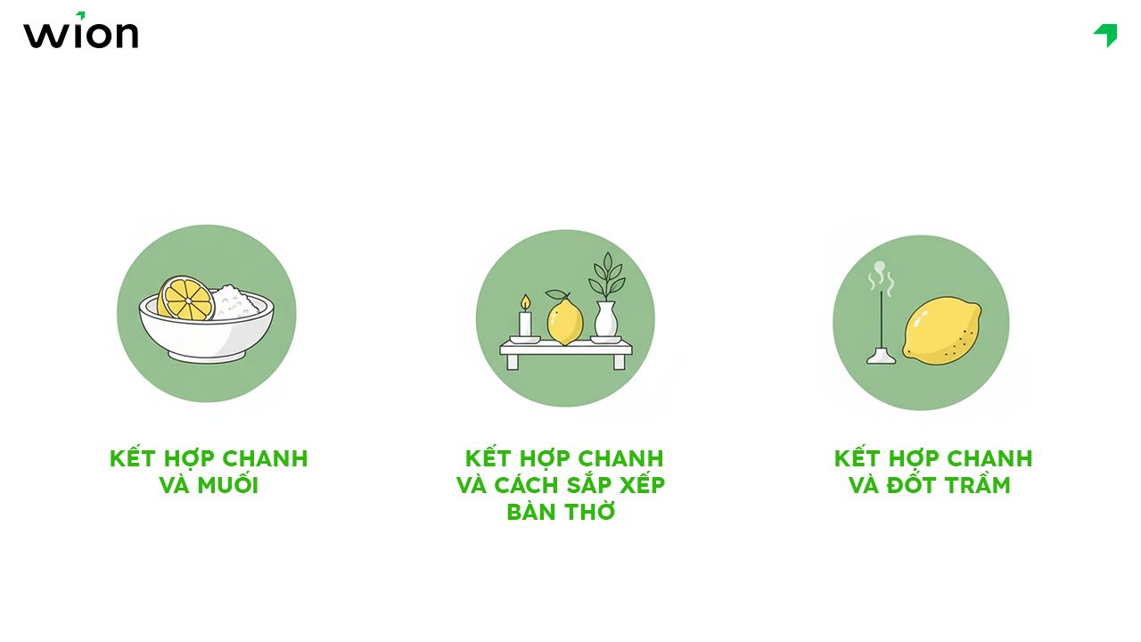 Kết hợp chanh với các mẹo phong thủy khác