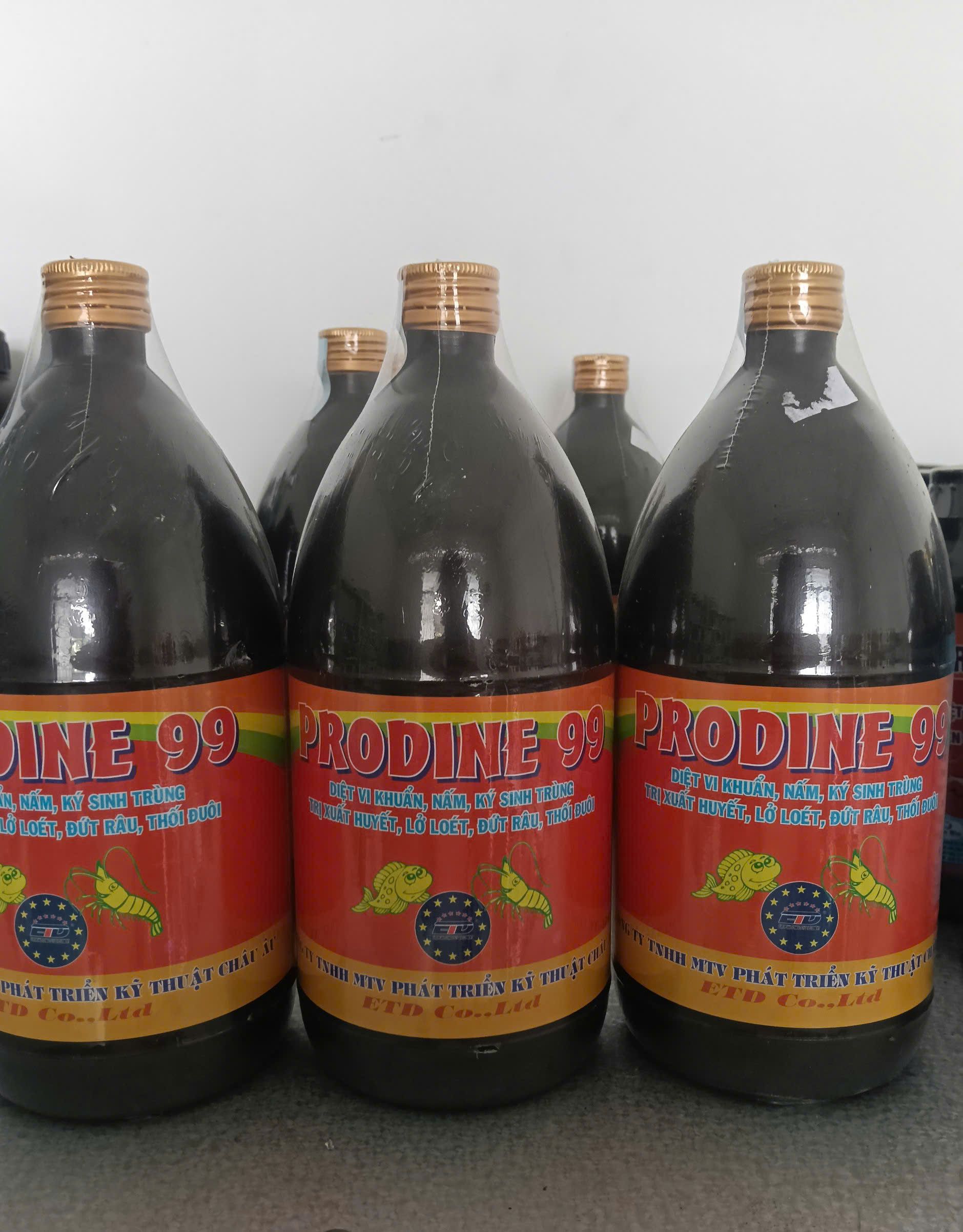 Prodine 99 diệt khuẩn nấm ký sinh trùng ao nuôi