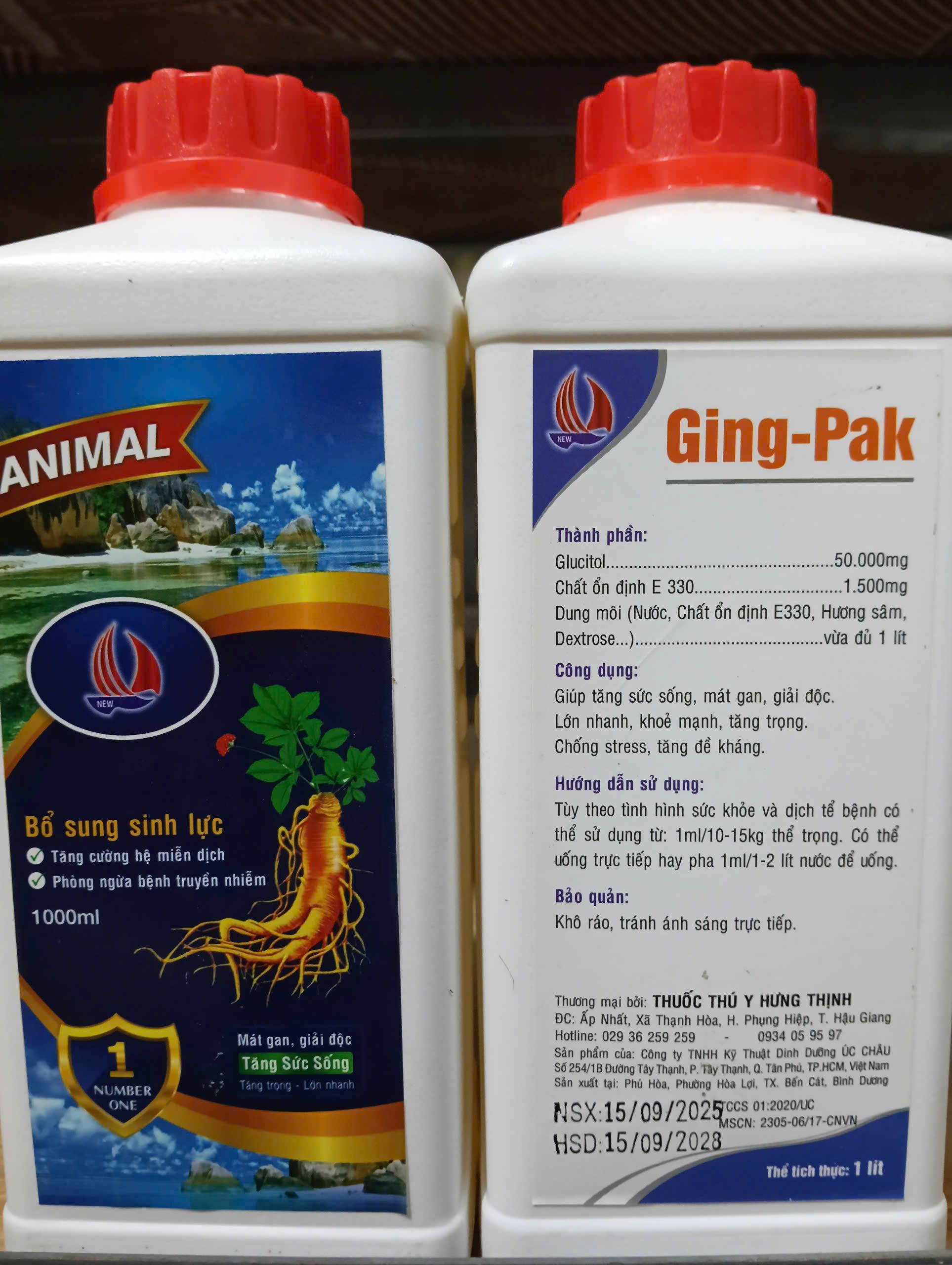 Thuốc Ging Pak giải độc mát gan tăng sức sống cho cá tôm