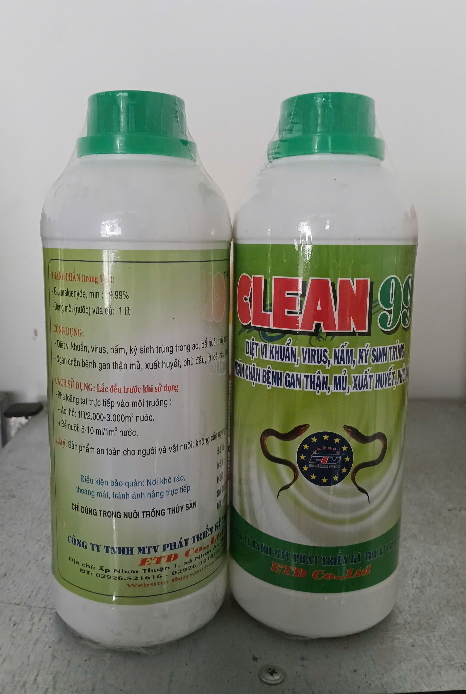 Thành phần và công dụng CLEAN 99 diệt nấm ký sinh trùng