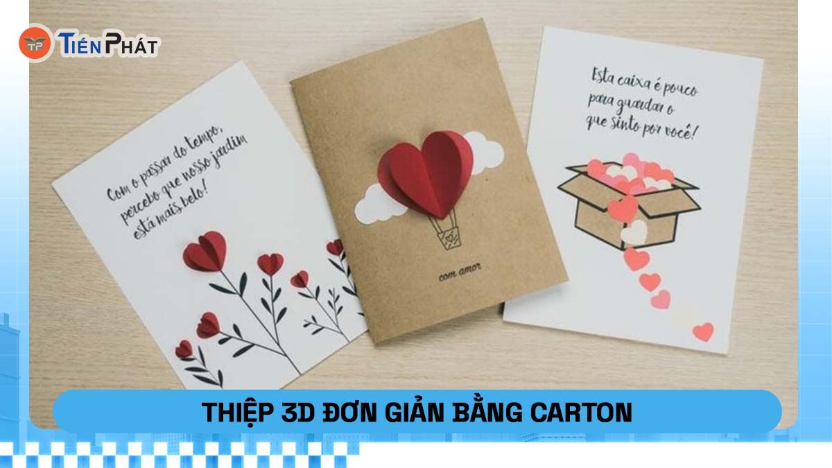 Thiệp 3D đơn giản