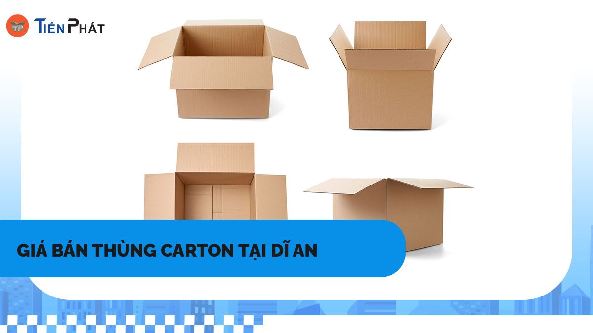 Giá bán thùng carton tại Dĩ An