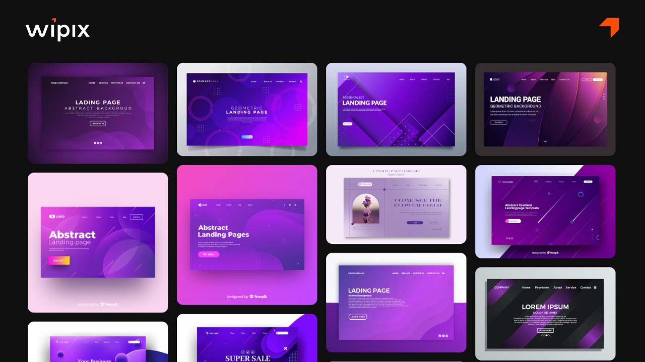 Lựa chọn tông màu tím phù hợp cho giao diện website