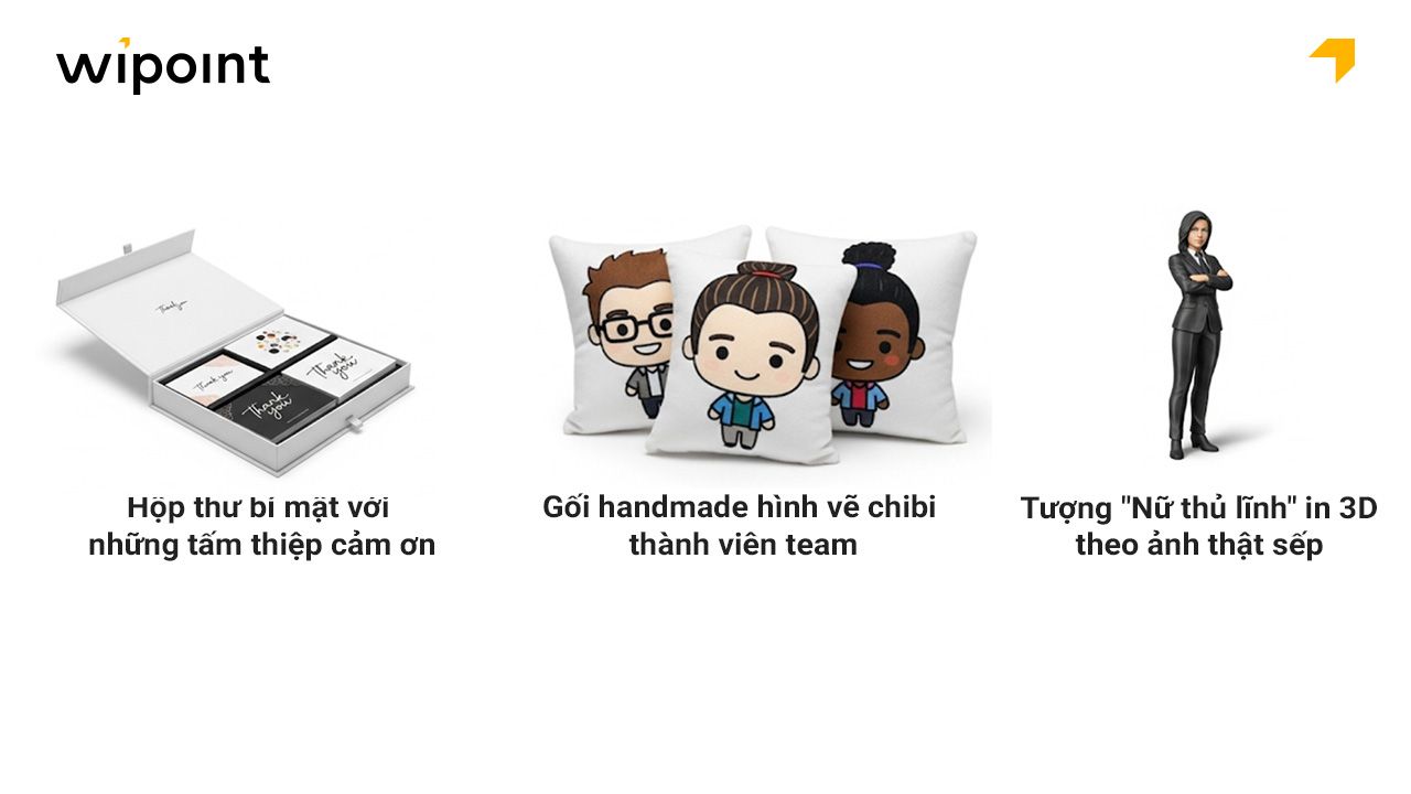 Quà từ team kết hợp tinh thần tập thể & cá nhân hóa