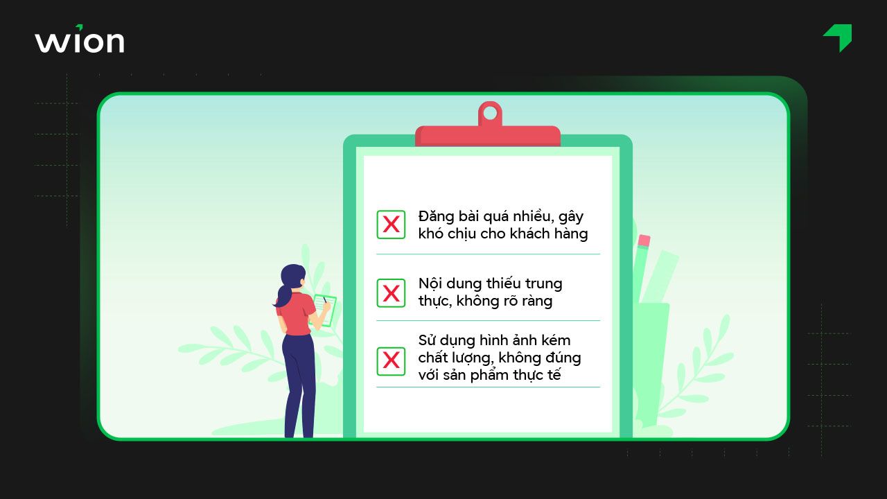 Những lỗi cần tránh khi tiến hành đăng bài bán hàng trên Facebook