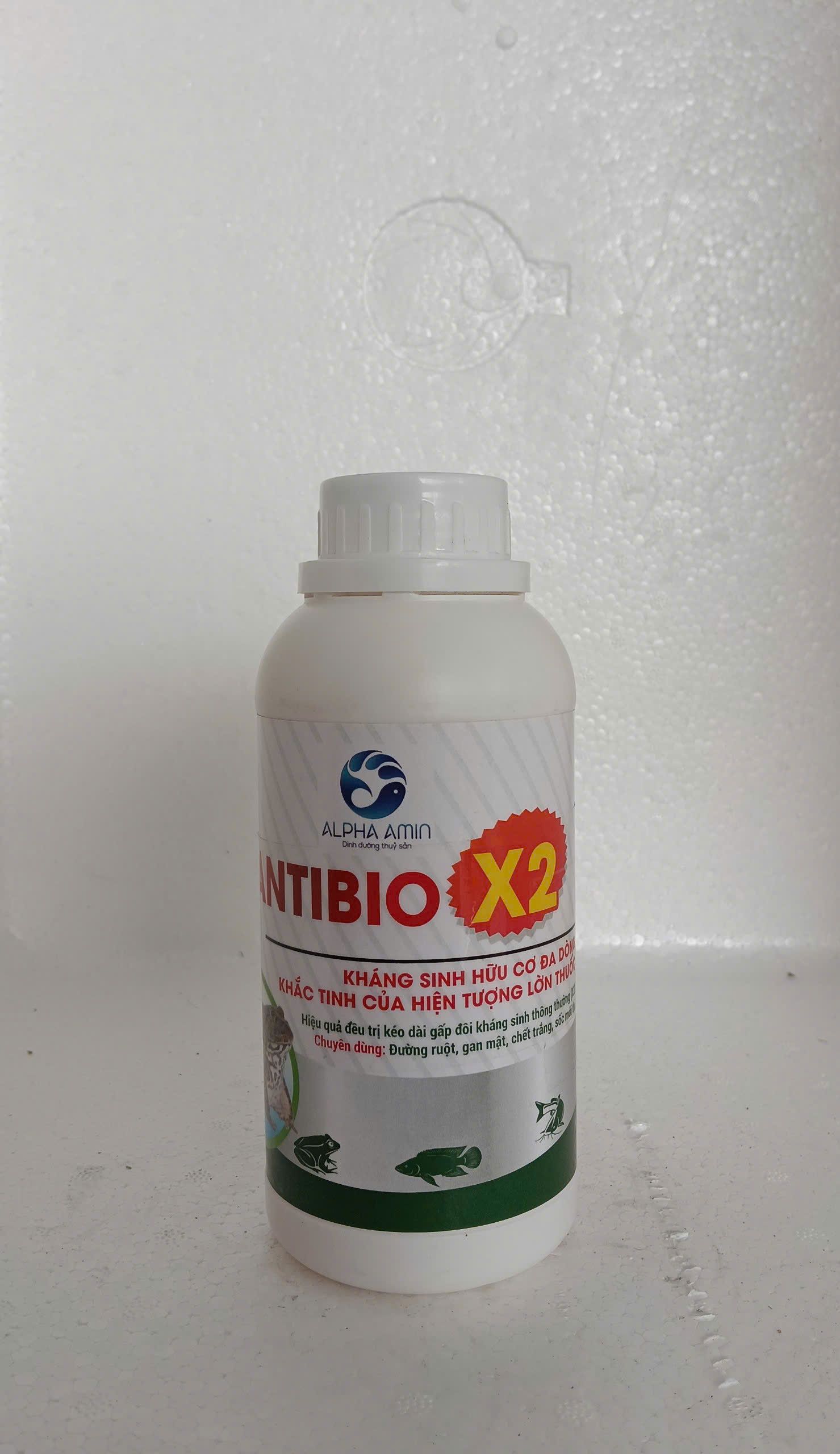 ANTIBIO X2 chai lớn dùng cho tôm cá lươn ếch