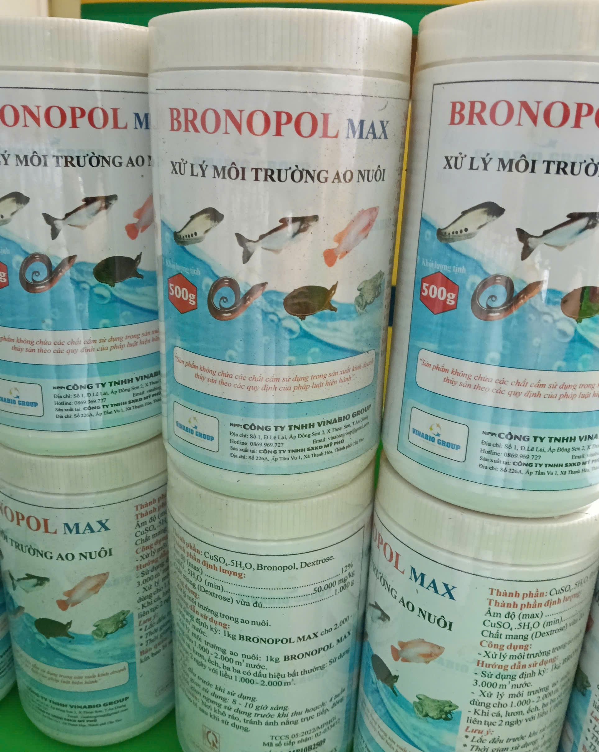 Bronopol Max xử lý nước và diệt nấm ký sinh trùng