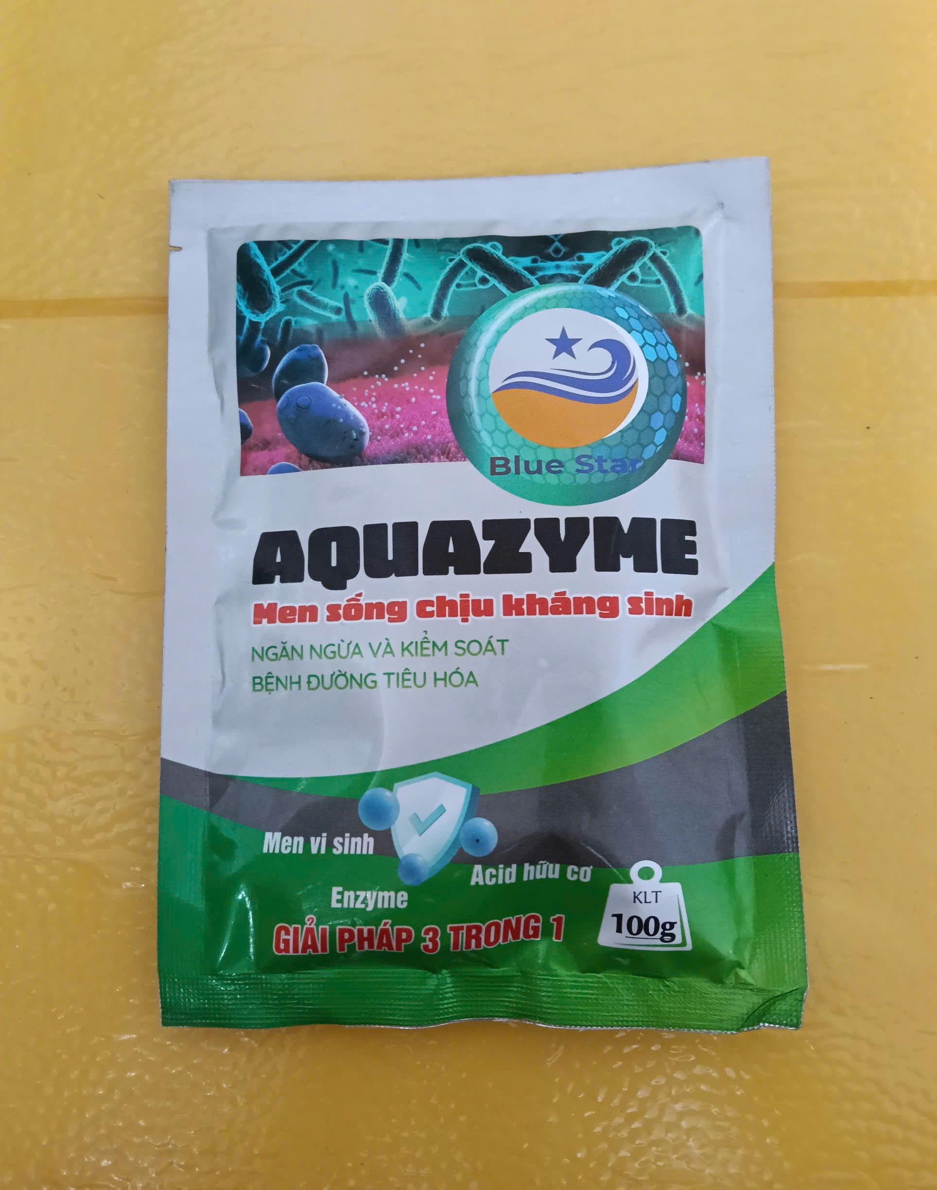 Aquazyme Blue Star men vi sinh thủy sản 3 trong 1 hỗ trợ tiêu hóa và tăng sức đề kháng