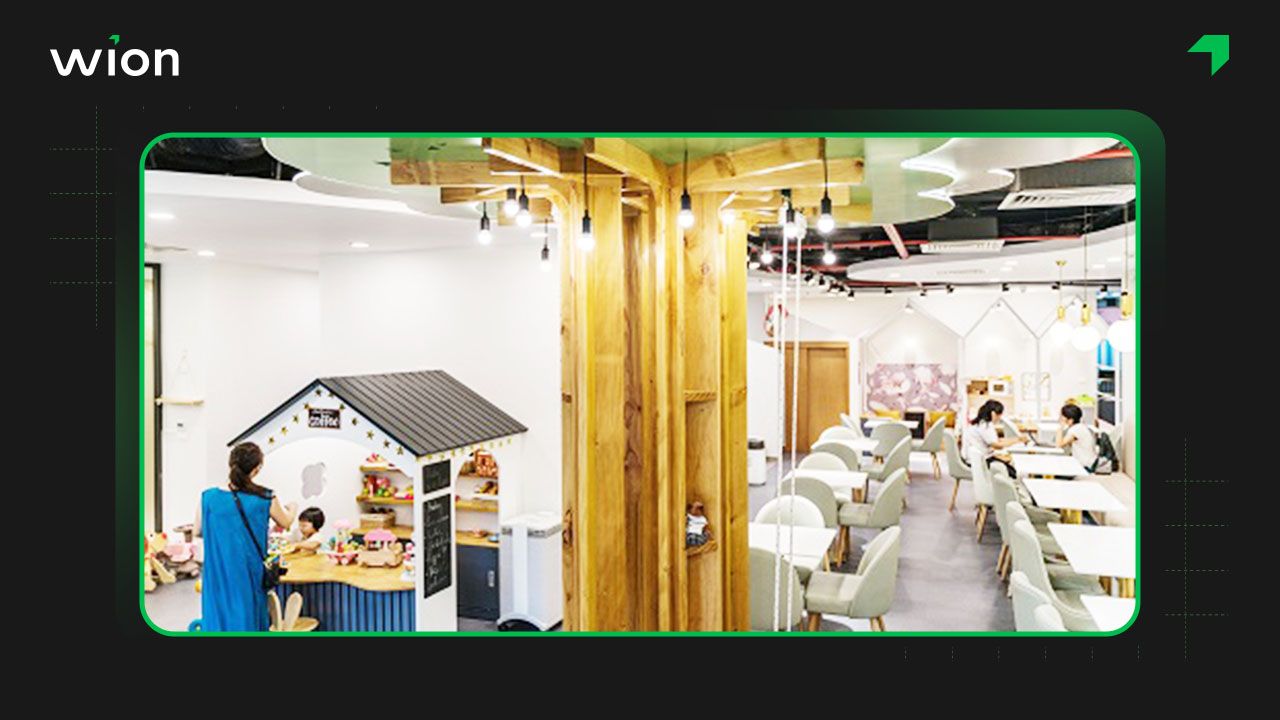 Cà phê kết hợp khu vui chơi trẻ em Lalina Kids Cafe