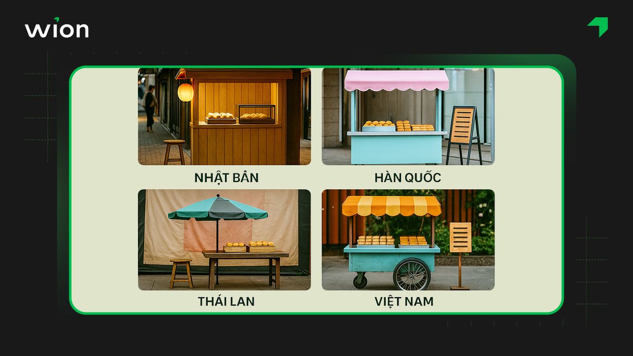 Kiểu setup quán ăn vặt theo đặc điểm của từng quốc gia