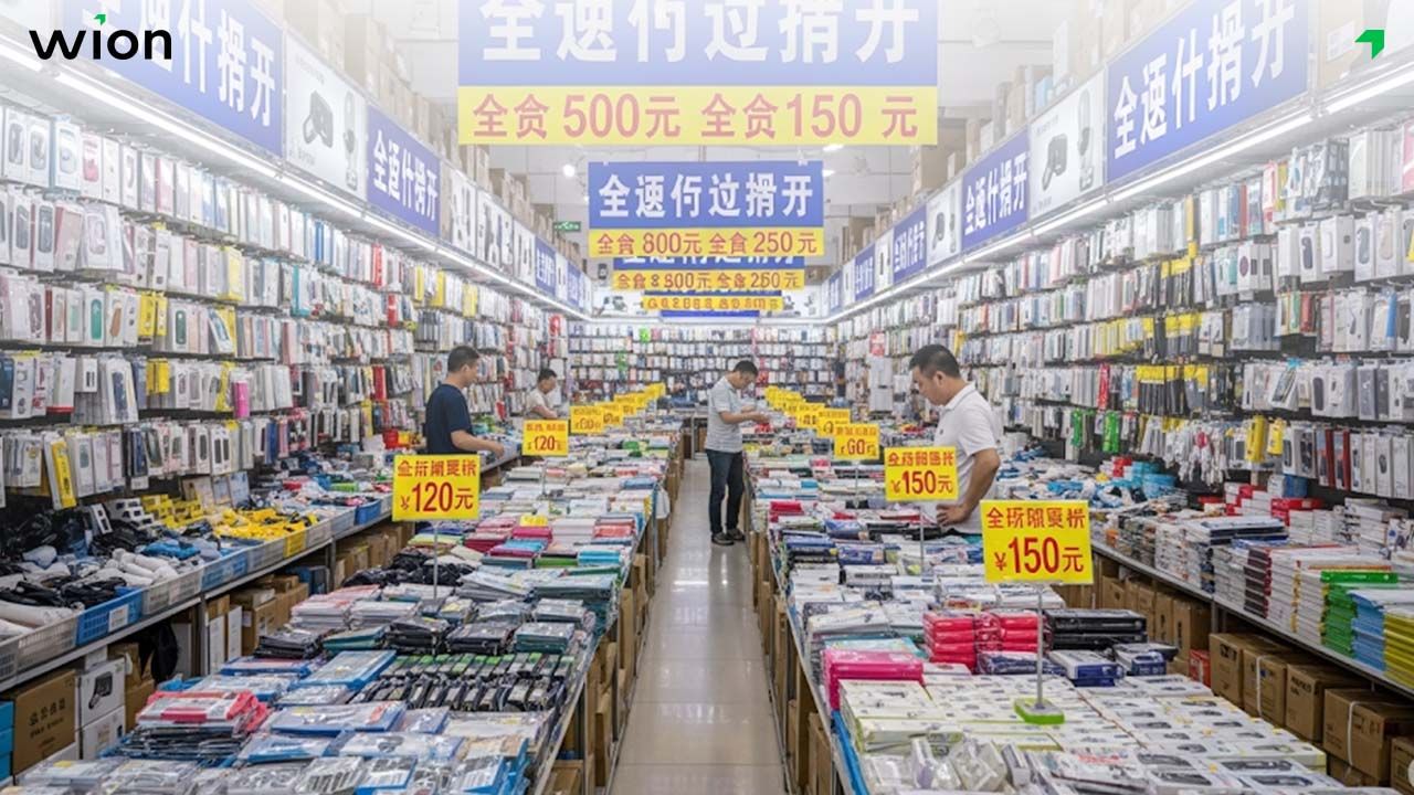 Nhập nguồn phụ kiện điện thoại giá sỉ trực tiếp từ chợ phụ kiện ở Trung Quốc