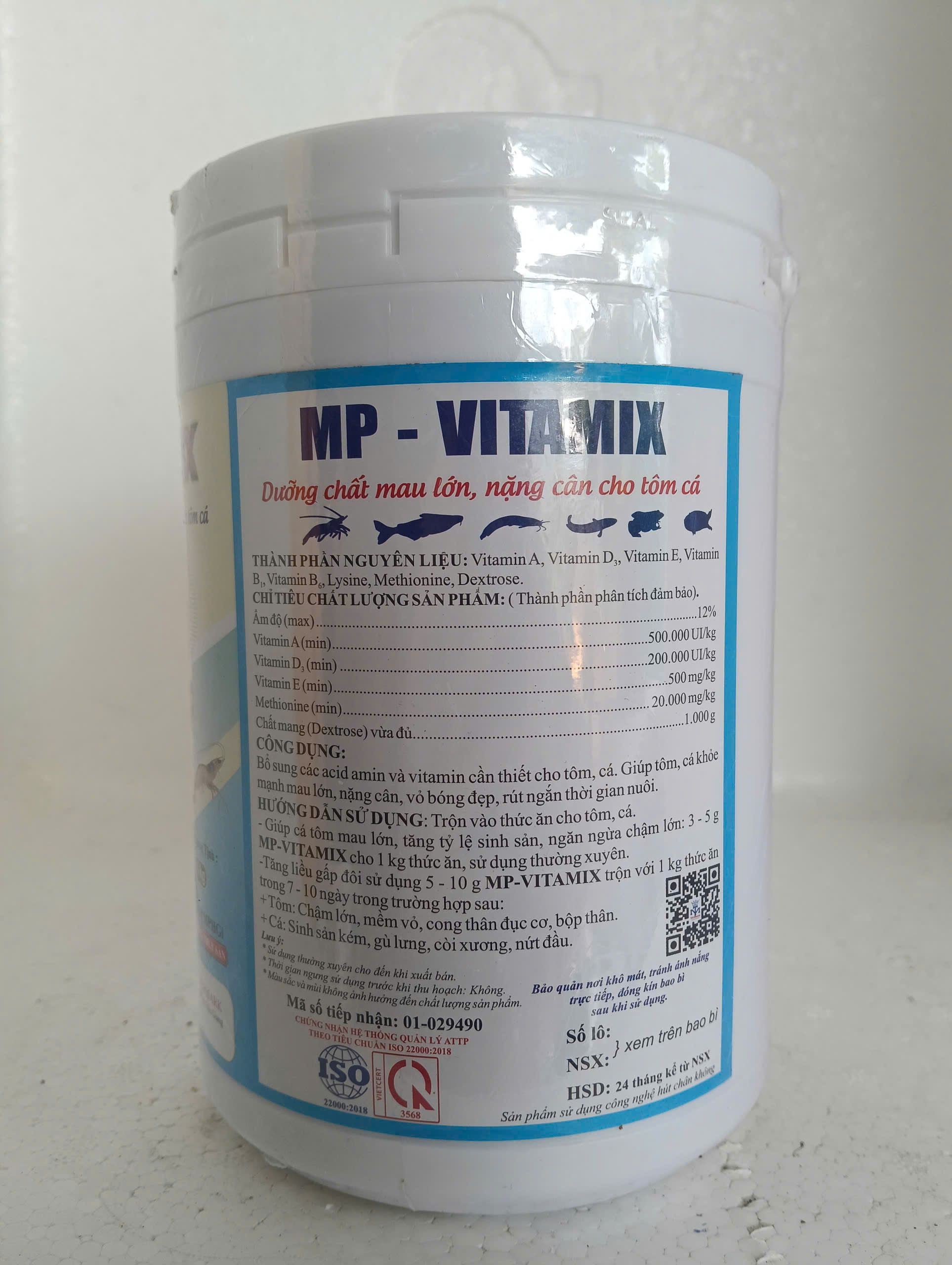 Cận cảnh bao bì sản phẩm MP-VITAMIX Techmark