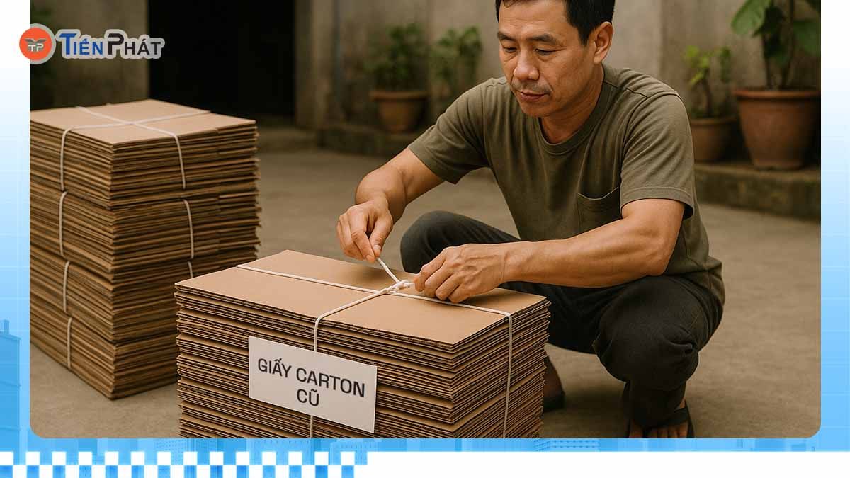 Phân loại giấy carton trước khi bán