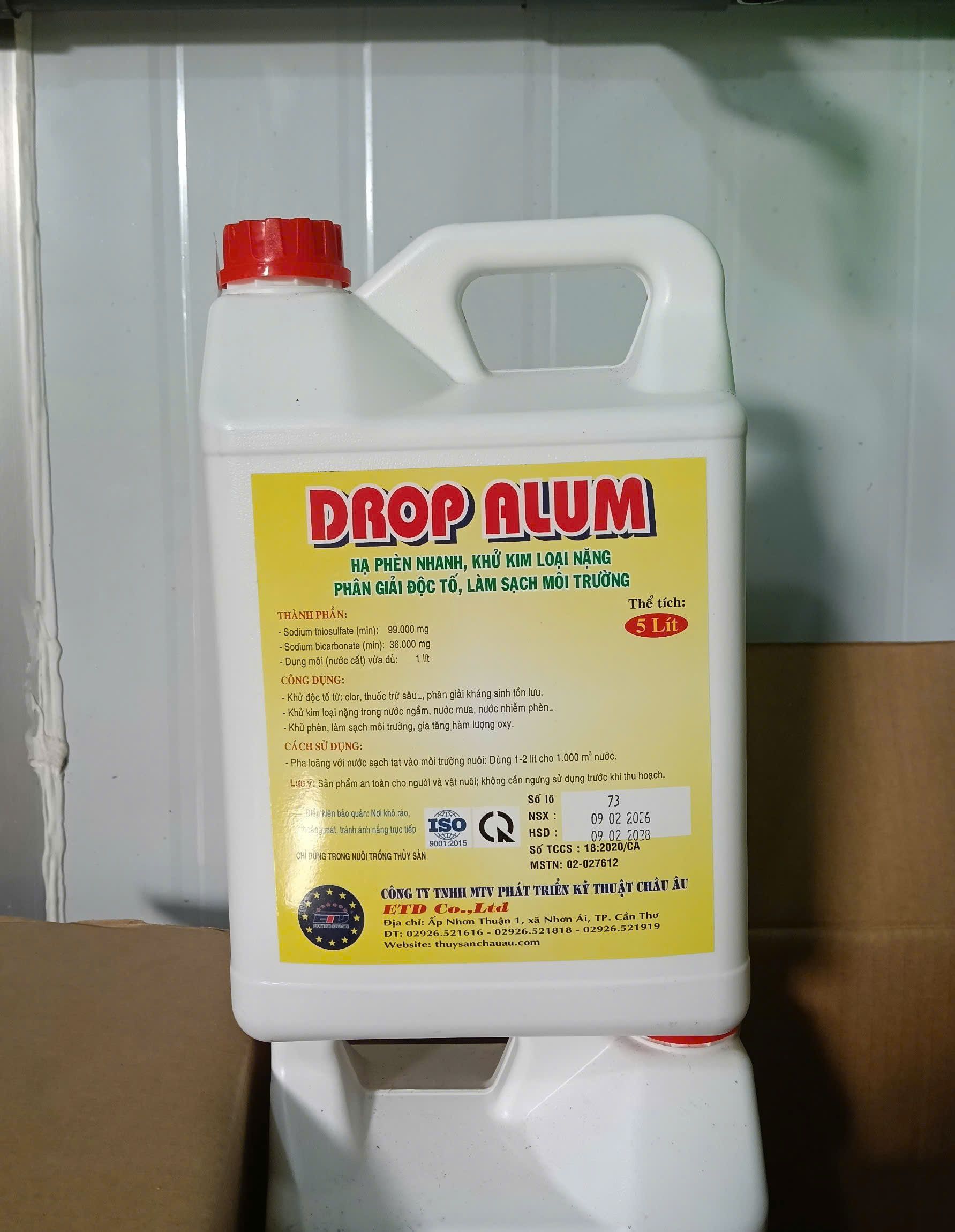 Can DROP ALUM xử lý nước thủy sản hiệu quả