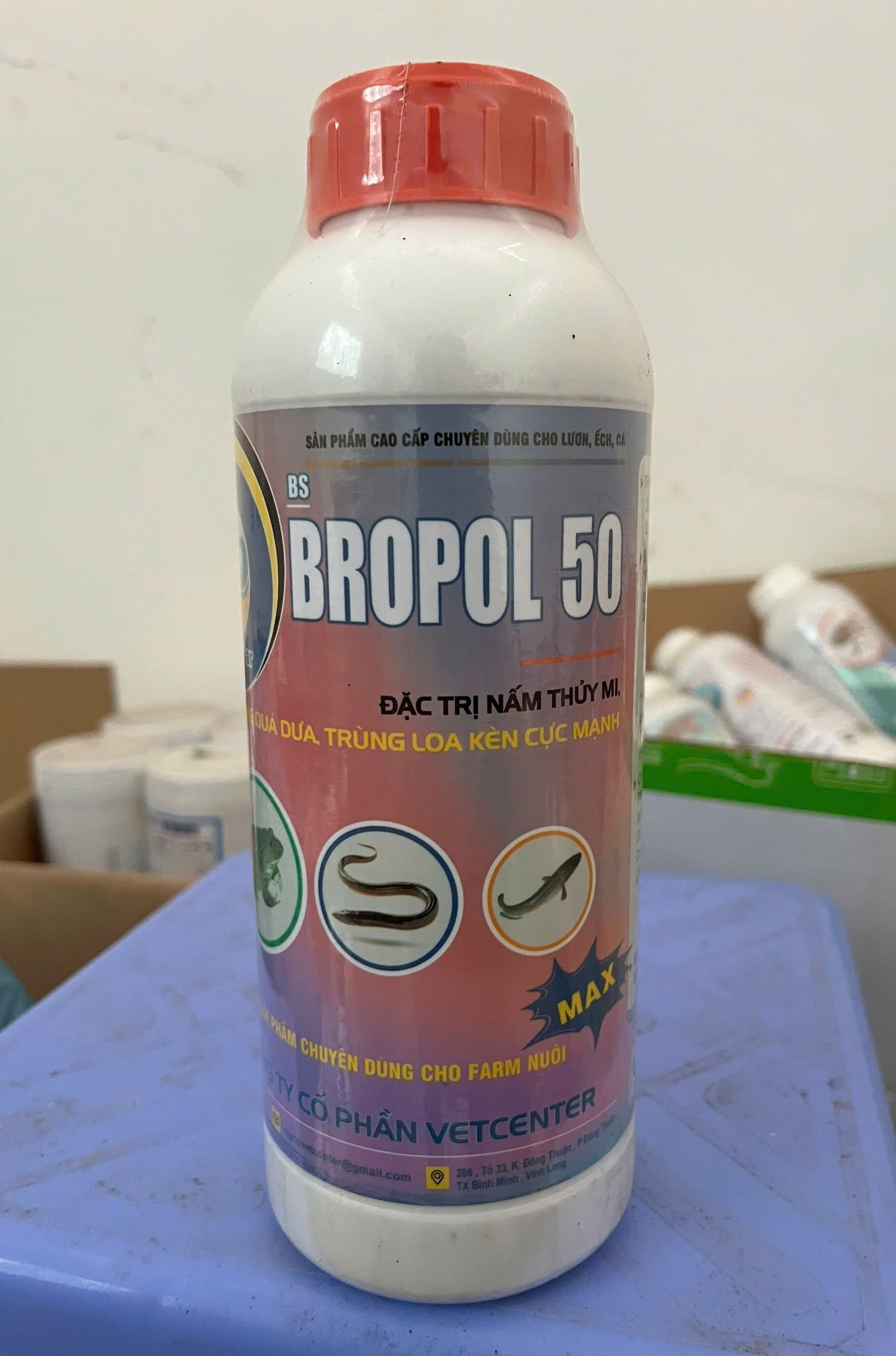 Thuốc BS BROPOL 50 xử lý nấm và vi khuẩn thủy sản