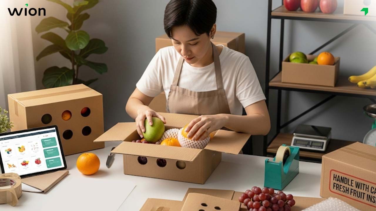 Đóng gói và vận chuyển trái cây đảm bảo