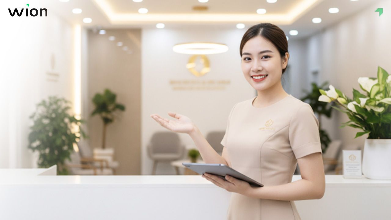 Đồng phục lễ tân nha khoa