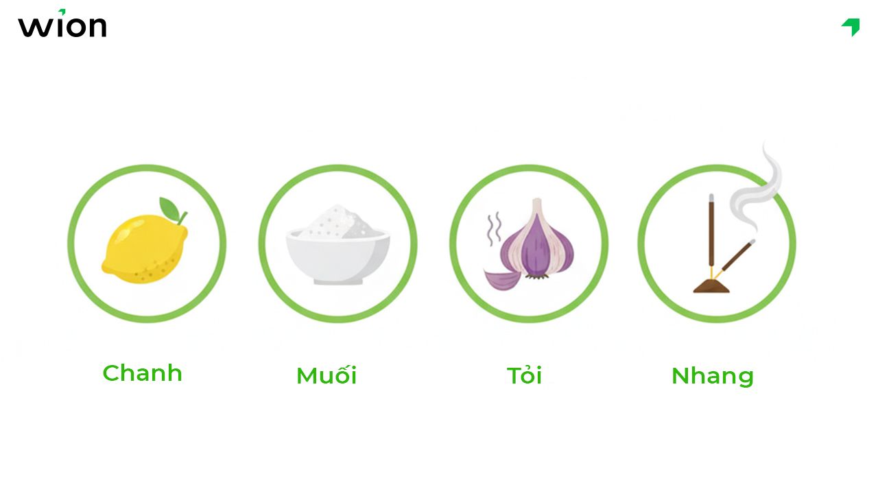 So sánh chanh với những vật phẩm xả xui khác