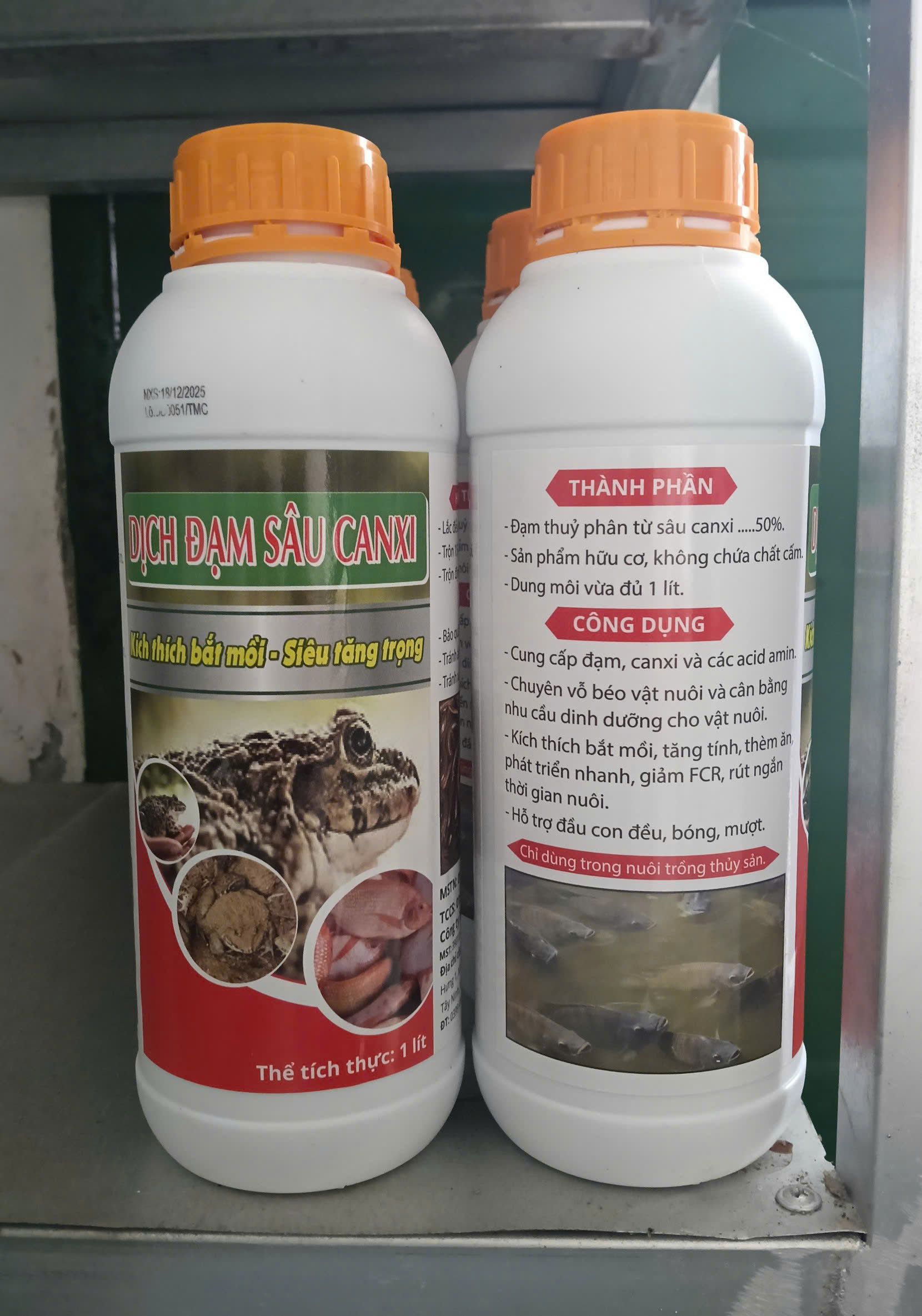 Thành phần và công dụng dịch đạm sâu canxi thủy sản