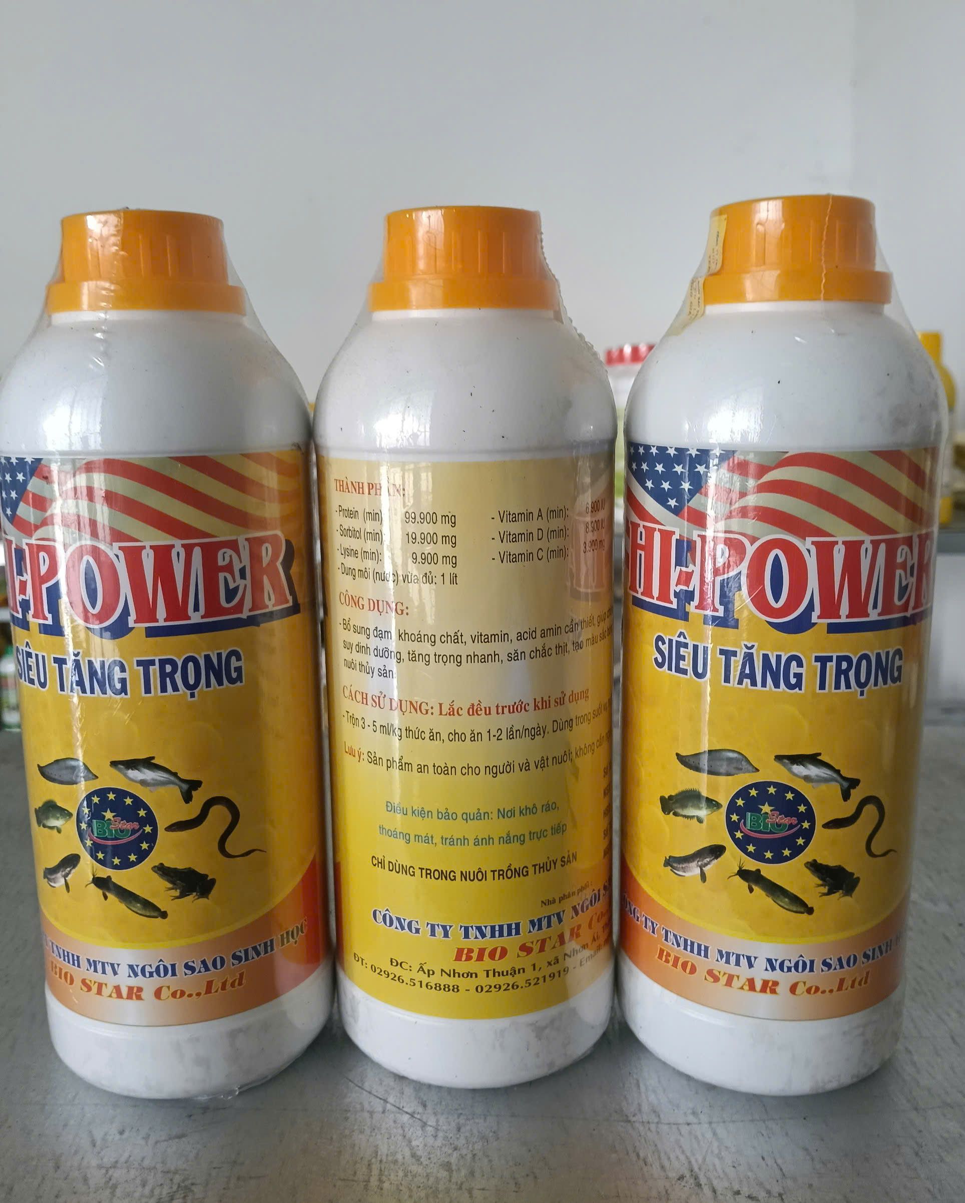 thành phần công dụng cách dùng hi power bổ sung đạm vitamin thủy sản