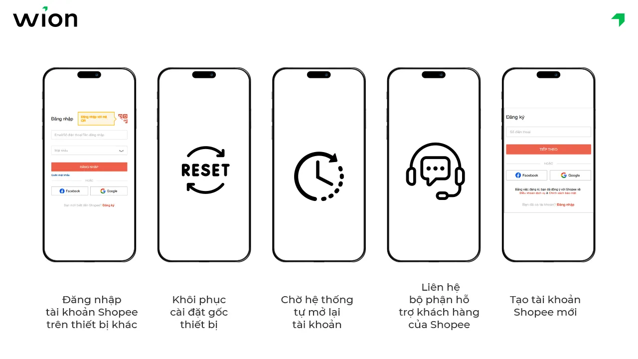 Cách khắc phục M04 trên Shopee