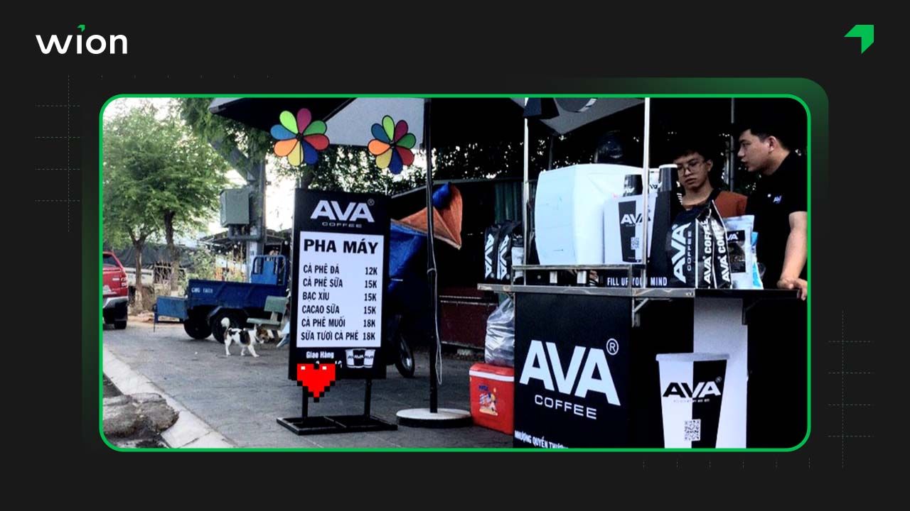 Ava Coffee thương hiệu nhượng quyền xe cafe mang đi