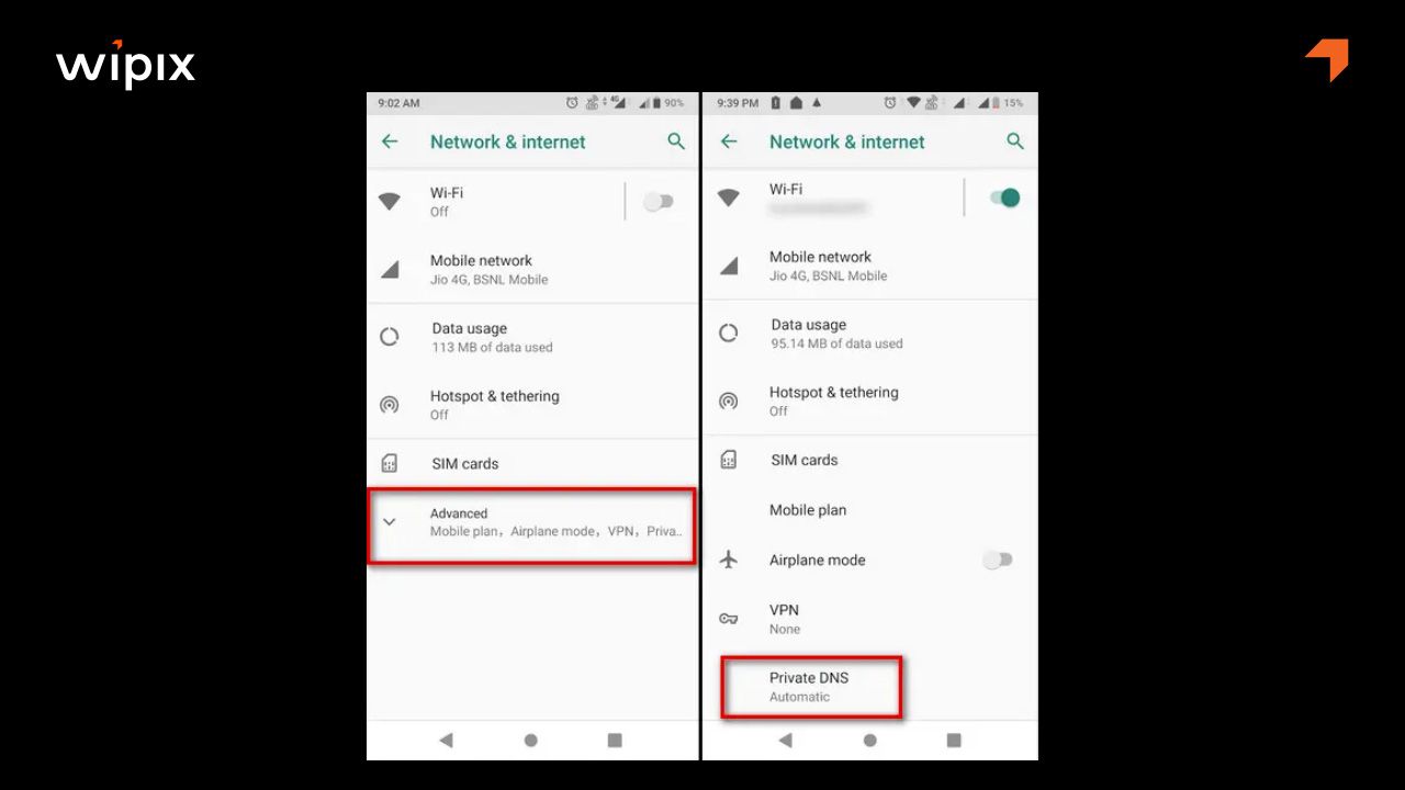Bật Private DNS trên Android (hỗ trợ từ Android 9 trở lên)