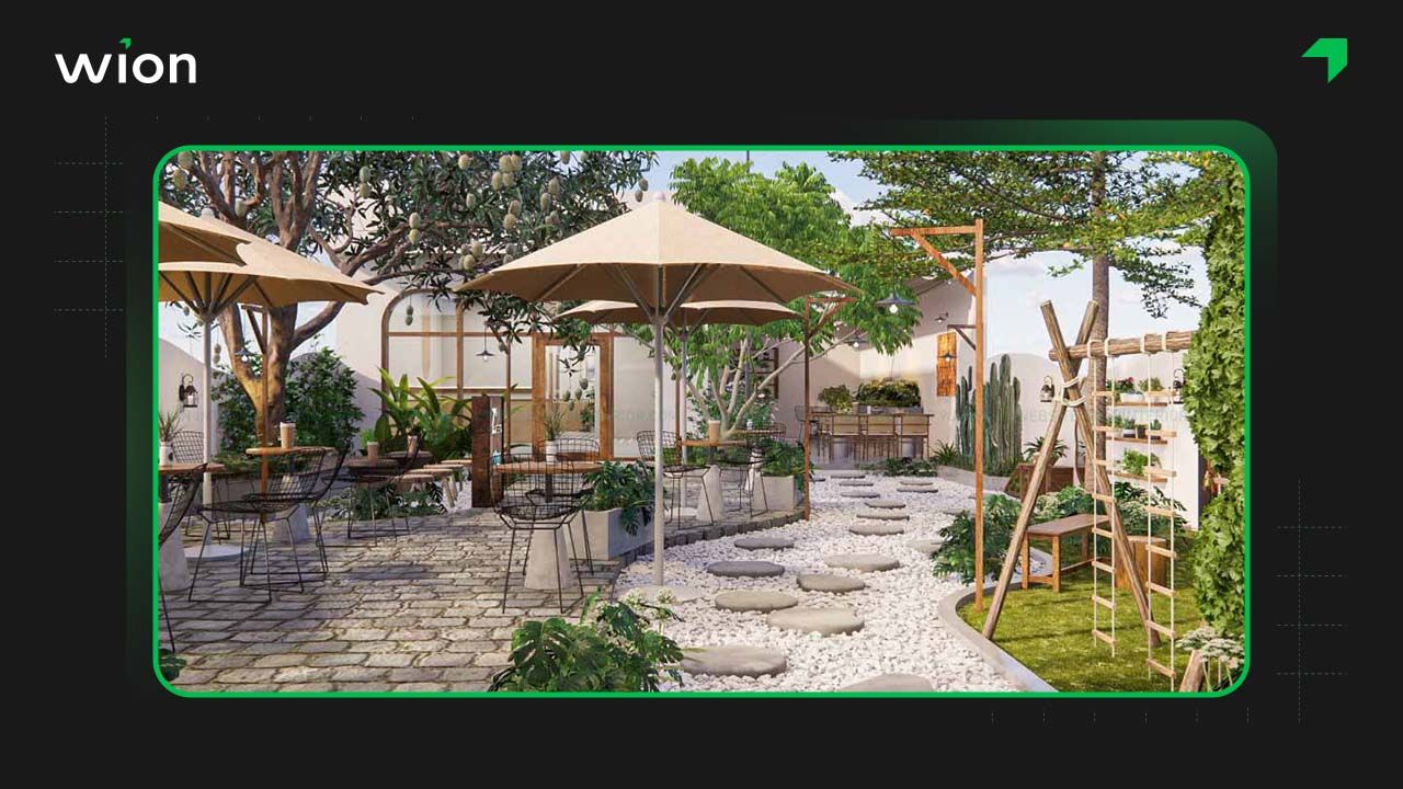 Lựa chọn mặt bằng phù hợp để mở quán cafe sân vườn nhỏ