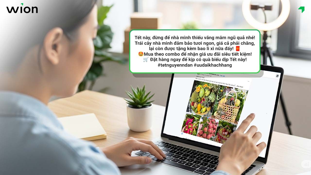 Mẫu content bán hoa quả vào các ngày lễ