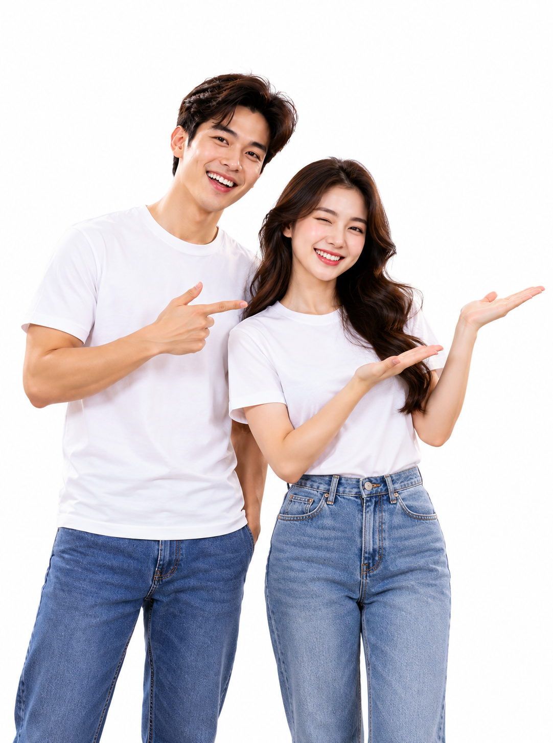 Đôi Bạn Trẻ Tươi Vui Giới Thiệu Sản Phẩm