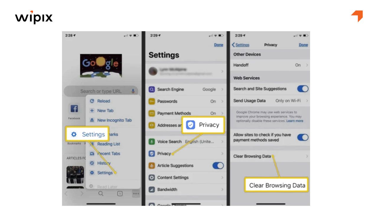 Hướng dẫn xóa cache Chrome trên điện thoại (Android / IOS)