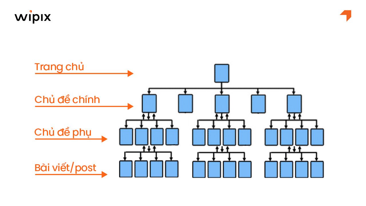 Cấu trúc website rõ ràng và phân tầng hợp lý