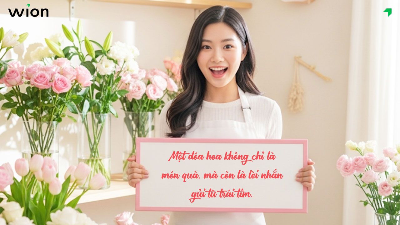 Cap bán hoa 8/3 hay, ấn tượng