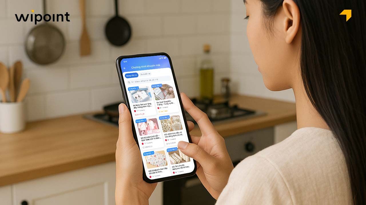 Săn quà tặng cho mẹ bỉm sữa qua phần mềm tích điểm WiPoint