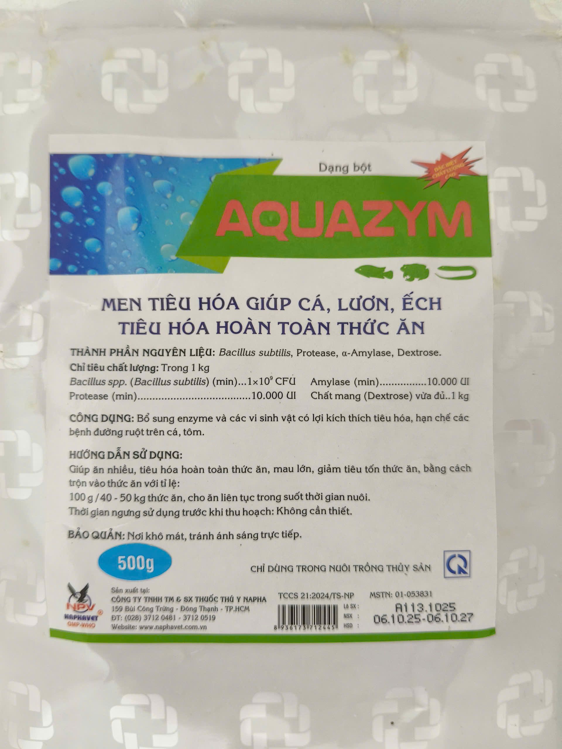 AQUAZYM giúp giảm FCR tăng hấp thu dinh dưỡng cho thủy sản