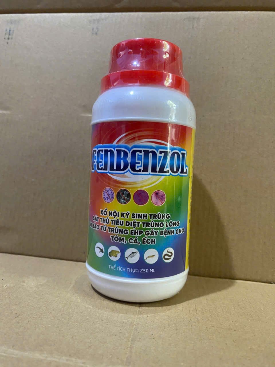 Fenbenzol 250ml xóa nội ký sinh trùng cho tôm cá ếch